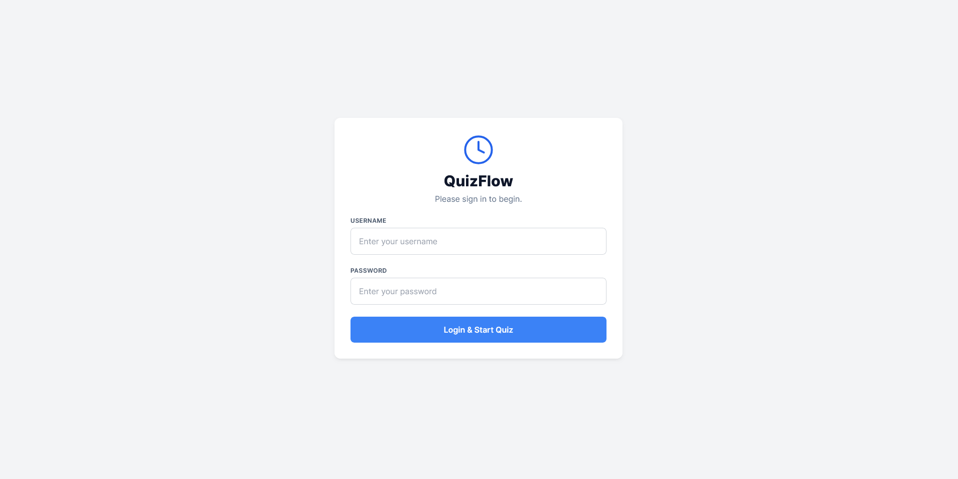 QuizFlow Project